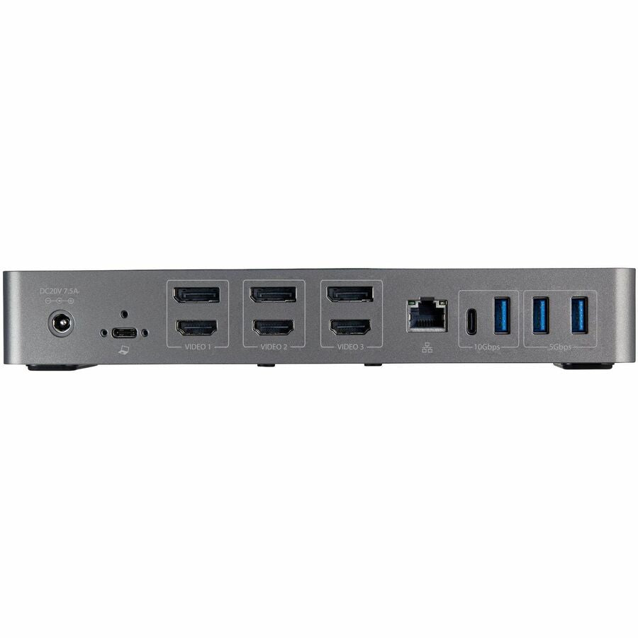 Alternate-Image4 Image for StarTech.com USB-C & USB-A Dock, Hybrid Triple Monitor Laptop Docking Station DisplayPort & HDMI 4K 60Hz/85W PD/6x USB/GbE, TAA