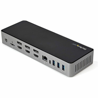Alternate-Image2 Image for StarTech.com USB-C & USB-A Dock, Hybrid Triple Monitor Laptop Docking Station DisplayPort & HDMI 4K 60Hz/85W PD/6x USB/GbE, TAA