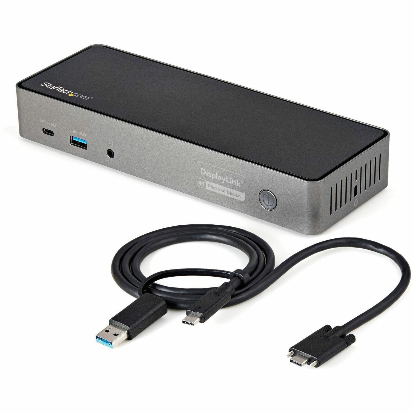 Main Image for StarTech.com USB-C & USB-A Dock, Hybrid Triple Monitor Laptop Docking Station DisplayPort & HDMI 4K 60Hz/85W PD/6x USB/GbE, TAA
