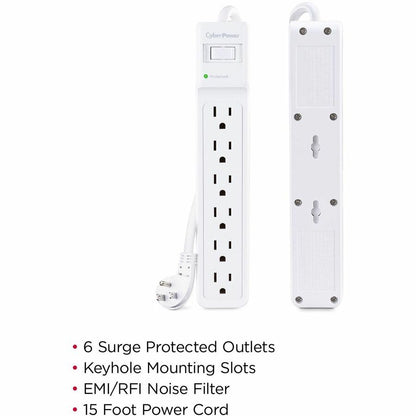 Alternate-Image2 Image for CyberPower B615 Essential 6 - Outlet Surge with 1500 J