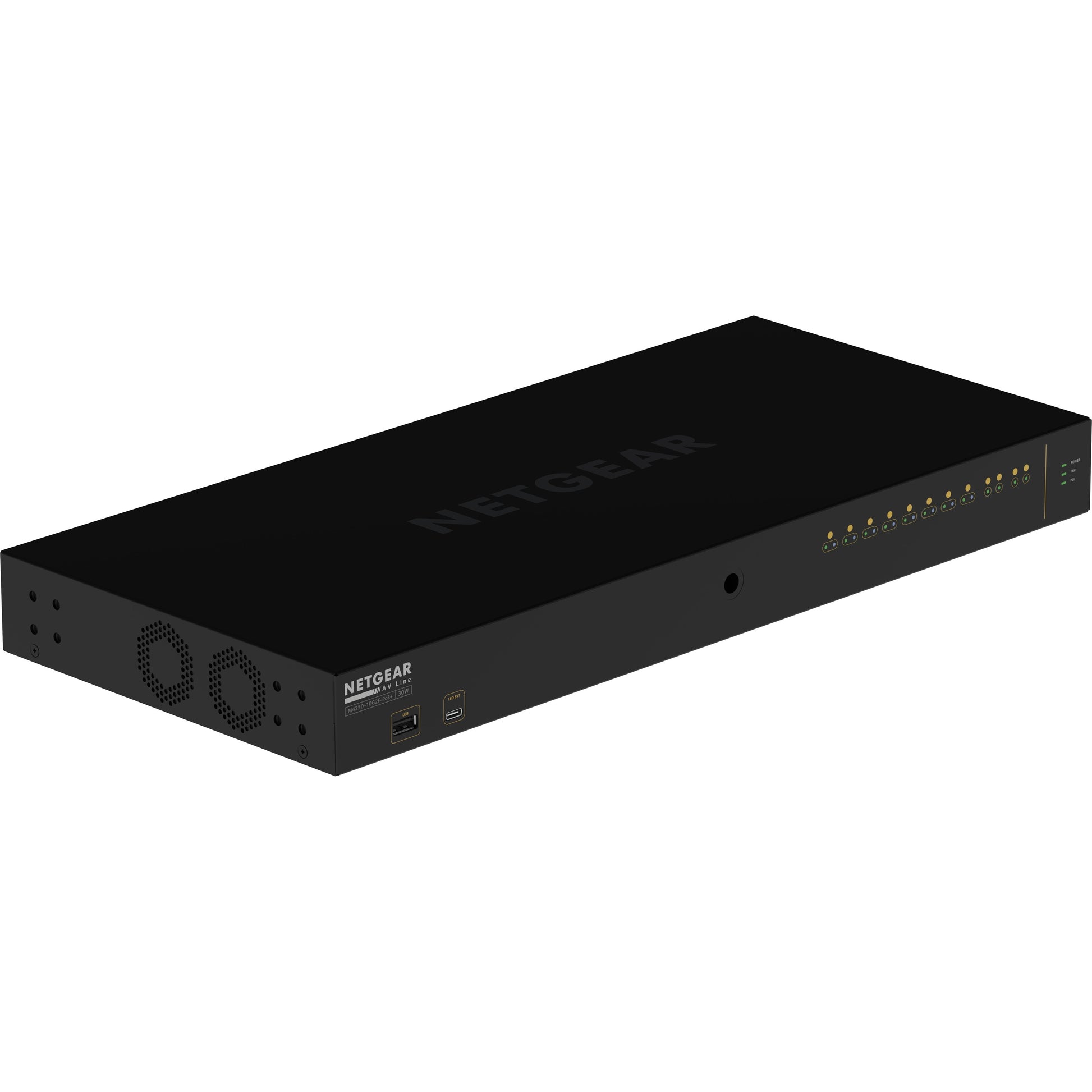 Main Image for Netgear AV Line M4250-10G2F-PoE+ 8x1G PoE+ 125W 2x1G and 2xSFP Managed Switch (GSM4212P)
