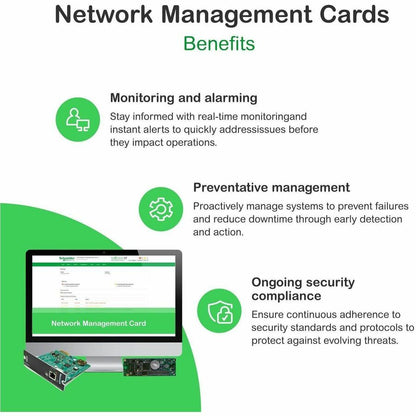 Alternate-Image2 Image for Device monitoring and management, Network Management Cards, NMC3 with Environmental Monitoring and Modbus, secure remote UPS monitoring and management