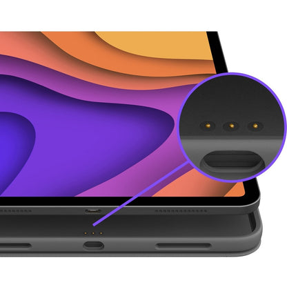 Alternate-Image1 Image for Logitech Folio Touch iPad Keyboard Case with Trackpad and Smart Connector for iPad Air 11-inch (M2 & M3), iPad Air (4th & 5th gen) - Oxford Gray