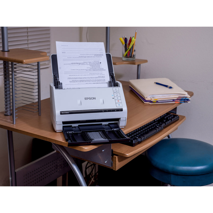 Life-Style Image for Epson DS-575W II Sheetfed Scanner - 600 x 600 dpi Optical