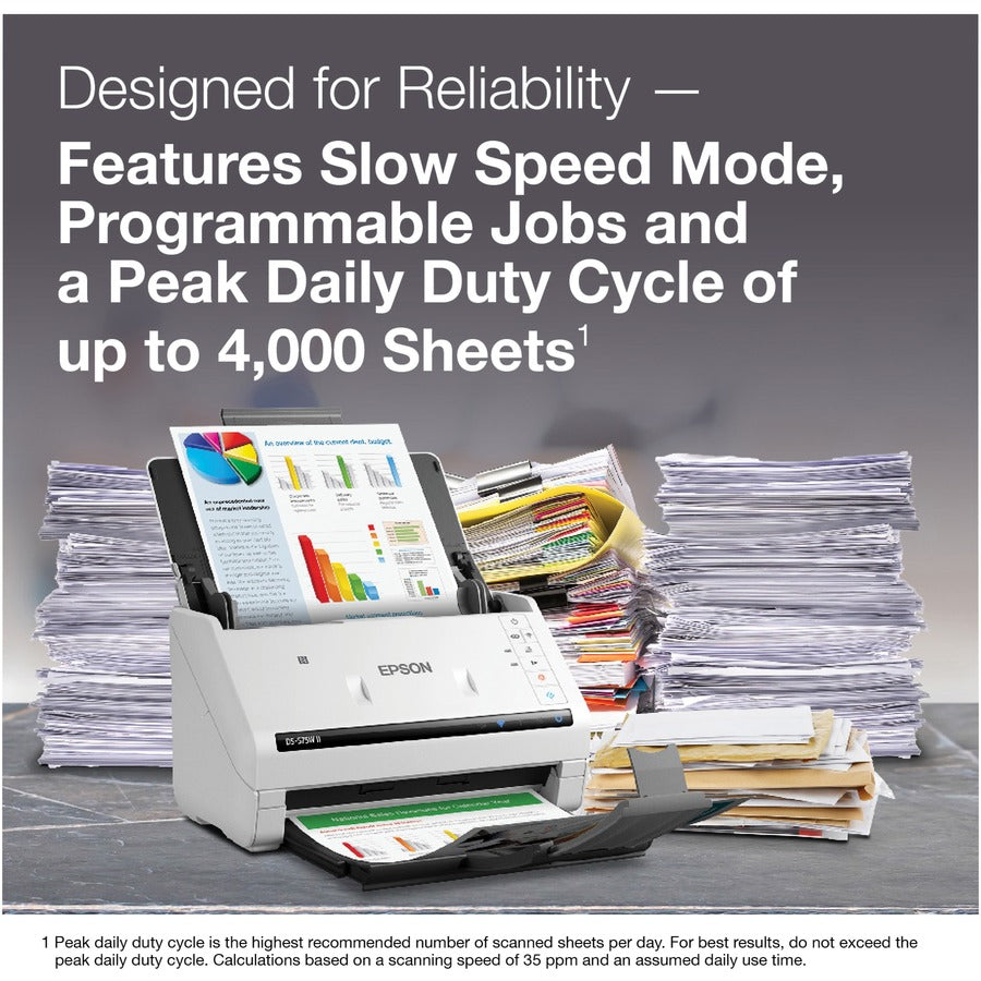 Alternate-Image4 Image for Epson DS-575W II Sheetfed Scanner - 600 x 600 dpi Optical