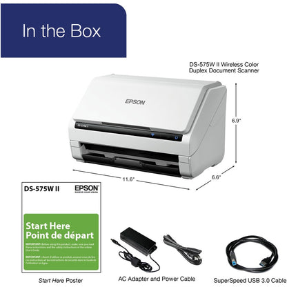 Alternate-Image6 Image for Epson DS-575W II Sheetfed Scanner - 600 x 600 dpi Optical