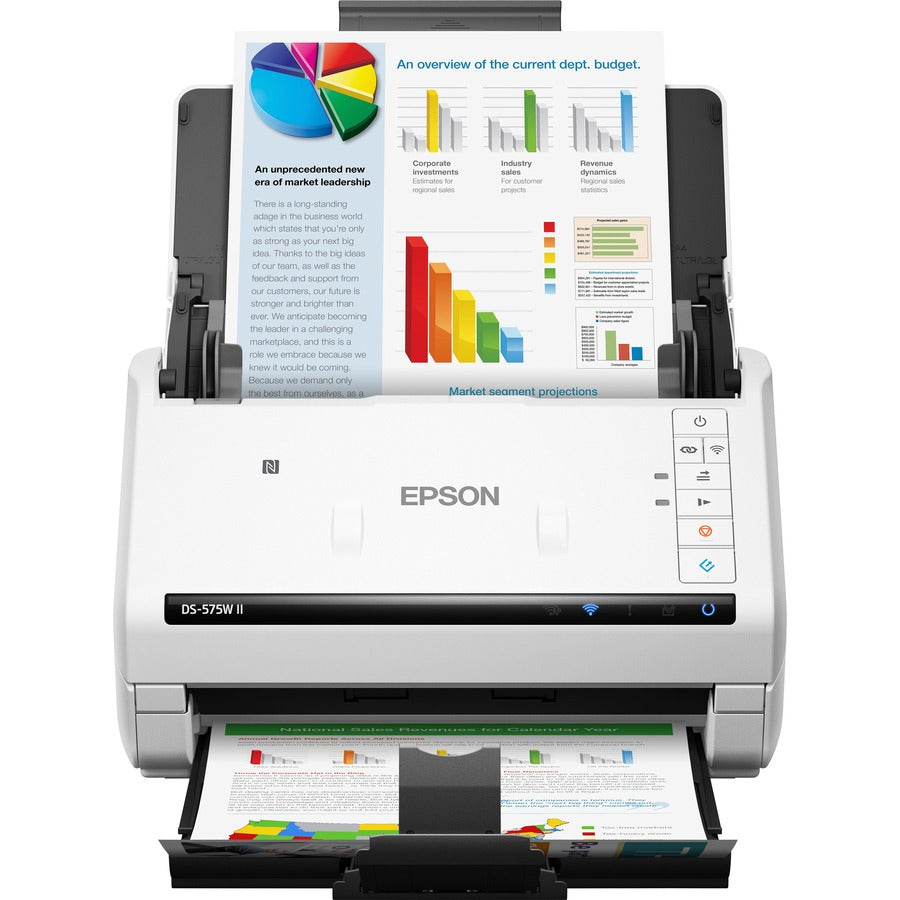 Top Image for Epson DS-575W II Sheetfed Scanner - 600 x 600 dpi Optical