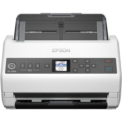 Front Image for Epson DS-730N Sheetfed Scanner - 600 dpi Optical