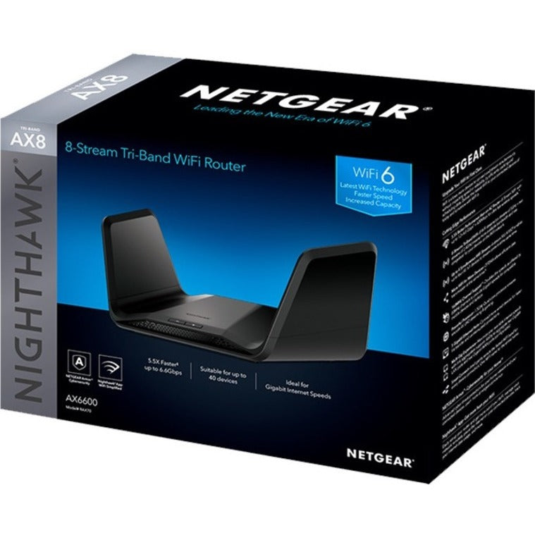 Alternate-Image1 Image for Netgear Nighthawk AX8 RAX70 Wi-Fi 6 IEEE 802.11ax Ethernet Wireless Router