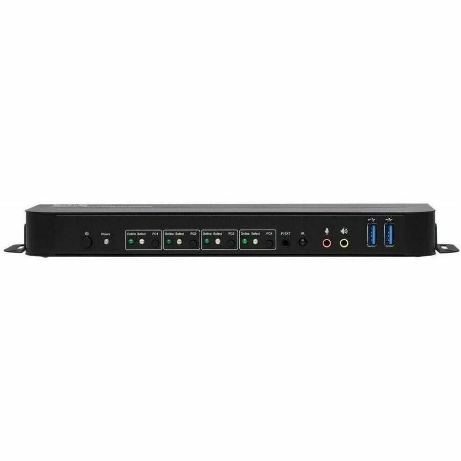 Front Image for Eaton Tripp Lite Series 4-Port DisplayPort/USB KVM Switch - 4K 60 Hz, HDR, HDCP 2.2, IR, DP 1.4, USB Sharing