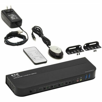 Alternate-Image5 Image for Eaton Tripp Lite Series 4-Port DisplayPort/USB KVM Switch - 4K 60 Hz, HDR, HDCP 2.2, IR, DP 1.4, USB Sharing