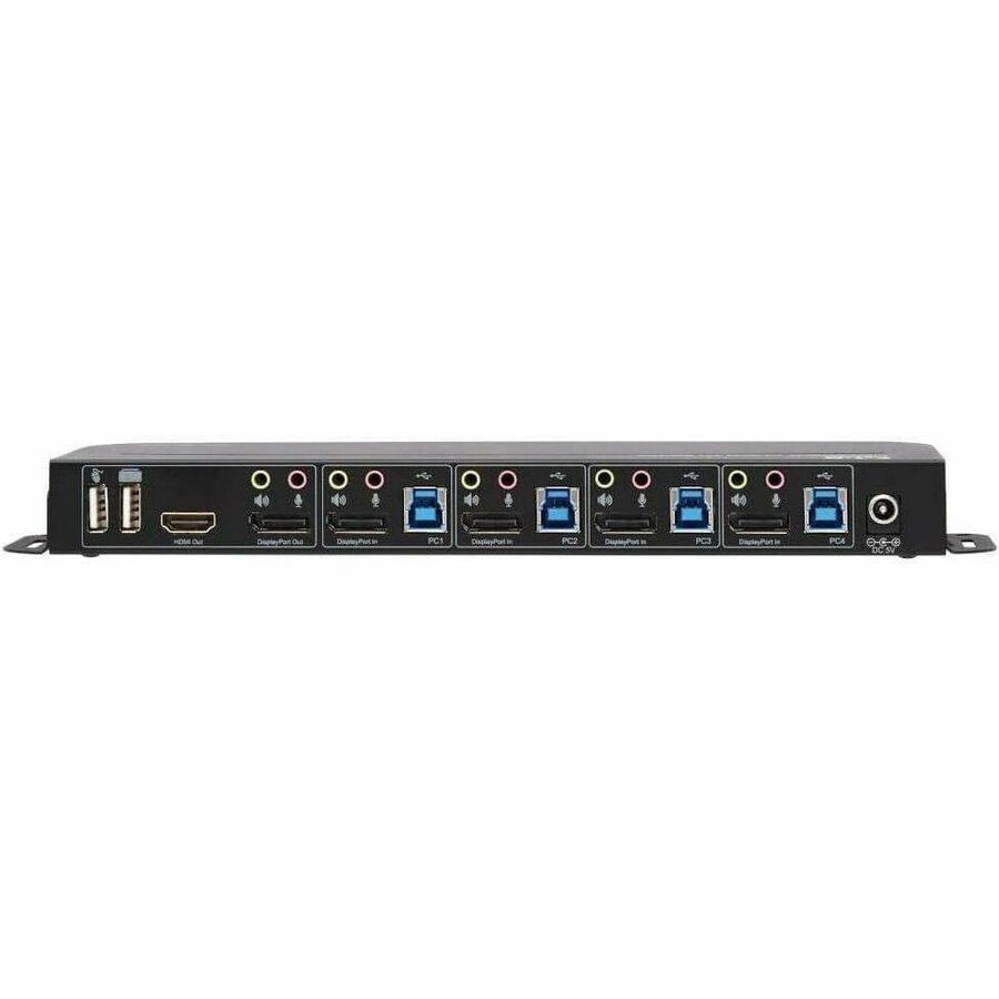 Rear Image for Eaton Tripp Lite Series 4-Port DisplayPort/USB KVM Switch - 4K 60 Hz, HDR, HDCP 2.2, IR, DP 1.4, USB Sharing