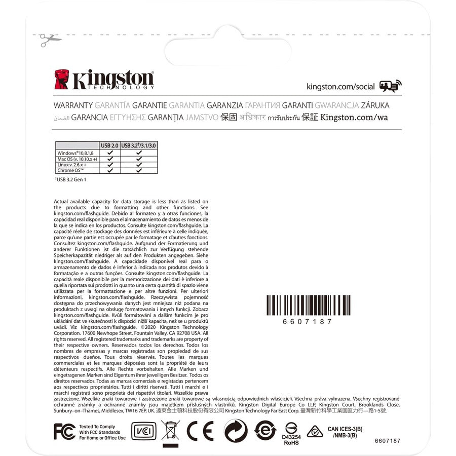 Alternate-Image1 Image for Kingston DataTraveler Kyson 256GB USB 3.2 (Gen 1) Type A Flash Drive