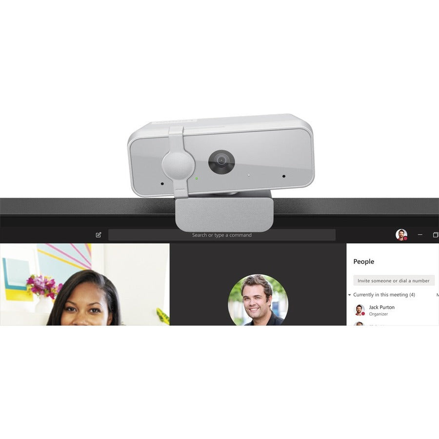 Alternate-Image1 Image for Lenovo Video Conferencing Camera - 2 Megapixel - 30 fps - Cloud Gray - USB 2.0 - 1 Pack(s)