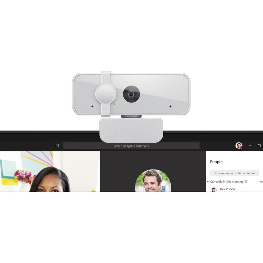 Alternate-Image2 Image for Lenovo Video Conferencing Camera - 2 Megapixel - 30 fps - Cloud Gray - USB 2.0 - 1 Pack(s)