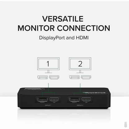 Alternate-Image2 Image for Plugable 4K DisplayPort and HDMI Dual Monitor Adapter for USB 3.0 and USB-C