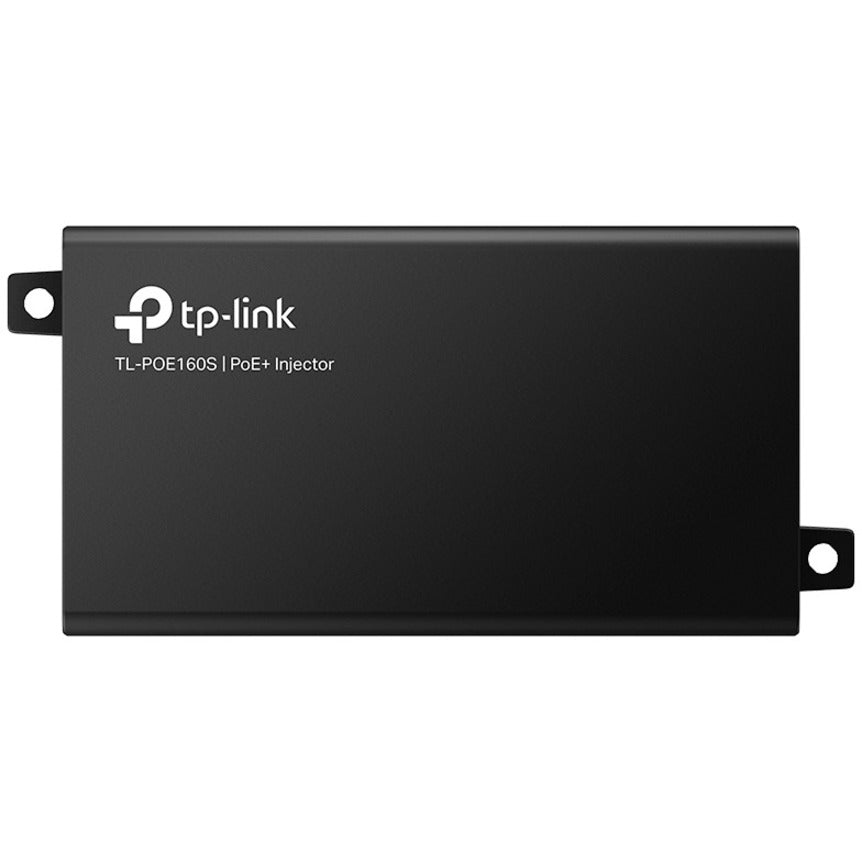 Alternate-Image1 Image for TP-LINK TL-PoE160S - 802.3at/af Gigabit PoE Injector - Non-PoE to PoE Adapter - Supplies PoE (15.4W) or PoE+ (30W) - Plug & Play - Desktop/Wall-Mount - Distance Up to 328 ft. - UL Certified - Black
