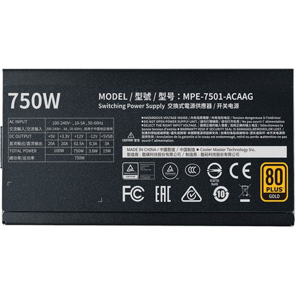 Alternate-Image2 Image for Cooler Master Full Modular 80 Plus Gold ATX Power Supply Unit