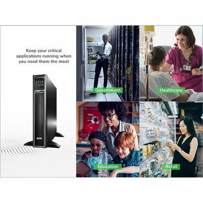 Alternate-Image9 Image for APC Smart-UPS X, Line Interactive, 1500VA, Rack/tower convertible 2U, 120V, 8x 5-15R NEMA, SmartConnect port, Extended runtime