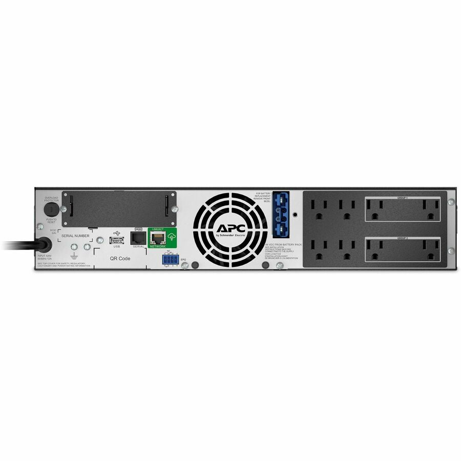 Alternate-Image1 Image for APC Smart-UPS X, Line Interactive, 1500VA, Rack/tower convertible 2U, 120V, 8x 5-15R NEMA, SmartConnect port, Extended runtime