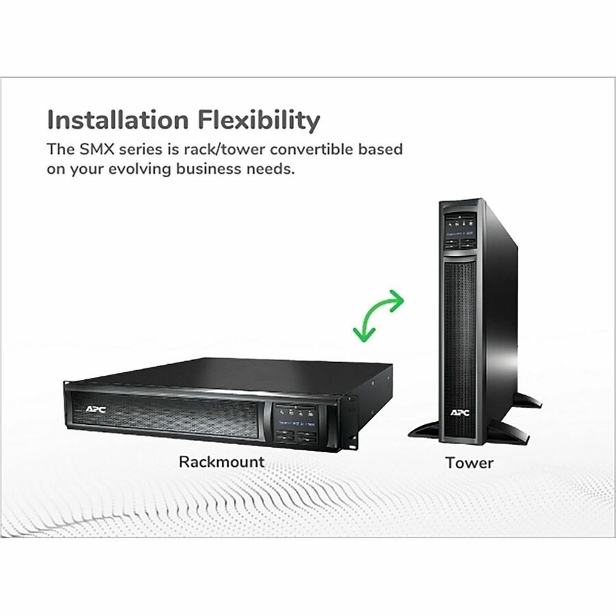 Alternate-Image7 Image for APC Smart-UPS X, Line Interactive, 1500VA, Rack/tower convertible 2U, 120V, 8x 5-15R NEMA, SmartConnect port, Extended runtime