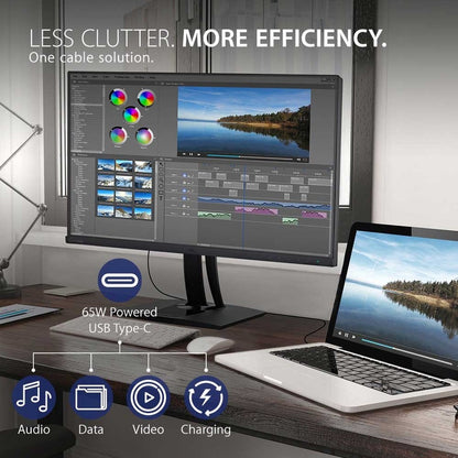 Alternate-Image2 Image for ViewSonic VP2468a 24-Inch Premium IPS 1080p Monitor with Advanced Ergonomics, ColorPro 100% sRGB Rec 709, 14-bit 3D LUT, Eye Care, 65W USB C, RJ45, HDMI, DP Daisy Chain for Home and Office