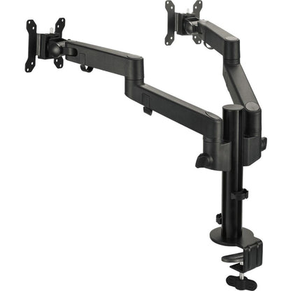 Main Image for SIIG Dual Arm Pole Multi-Angle Replaceable Articulating Monitor Desk Mount - 14" to 30" - Max Load 17.6lbs each - Expandable Slide Rails Design - up to 4 monitors