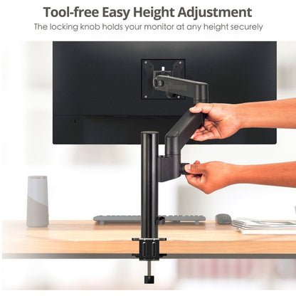 Alternate-Image5 Image for SIIG Dual Arm Pole Multi-Angle Replaceable Articulating Monitor Desk Mount - 14" to 30" - Max Load 17.6lbs each - Expandable Slide Rails Design - up to 4 monitors