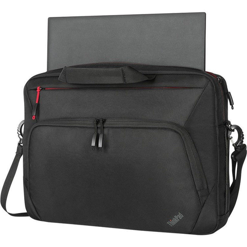 Alternate-Image2 Image for Lenovo Essential Plus Carrying Case Rugged (Briefcase) for 15.6" Notebook - Black