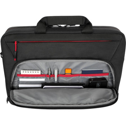 Alternate-Image1 Image for Lenovo Essential Plus Carrying Case Rugged (Briefcase) for 15.6" Notebook - Black
