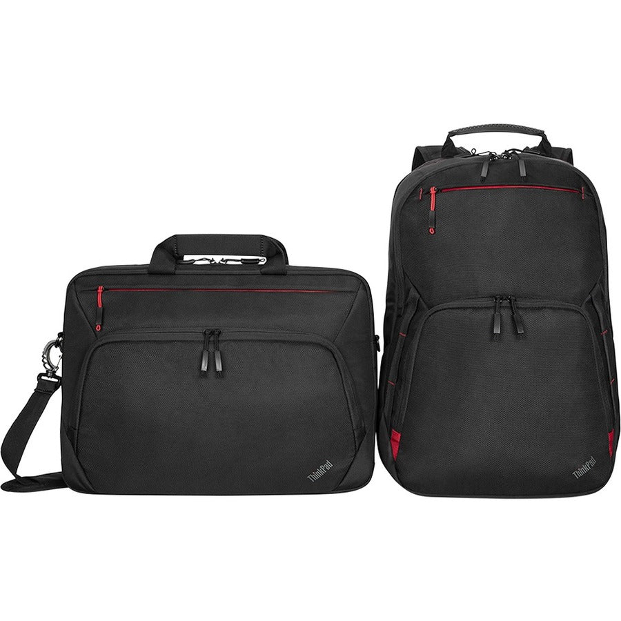 Alternate-Image4 Image for Lenovo Essential Plus Carrying Case Rugged (Briefcase) for 15.6" Notebook - Black
