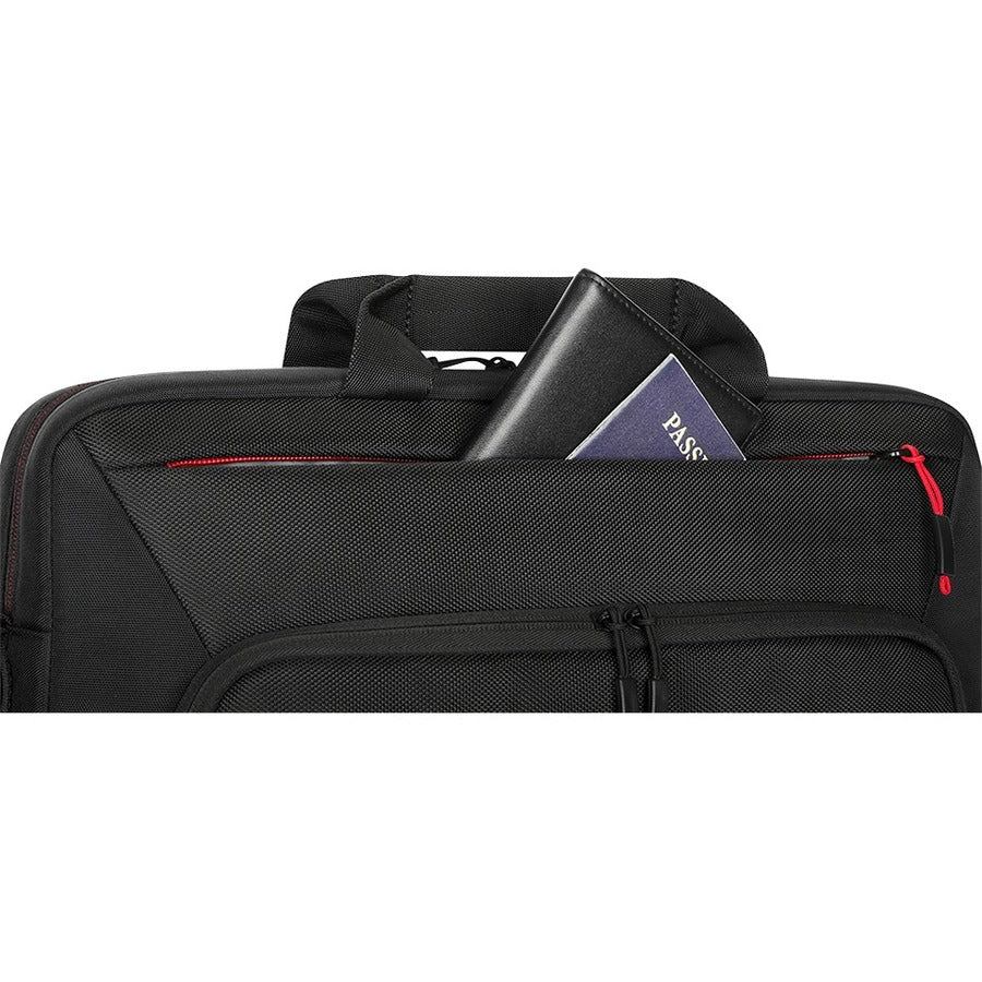 Alternate-Image6 Image for Lenovo Essential Plus Carrying Case Rugged (Briefcase) for 15.6" Notebook - Black