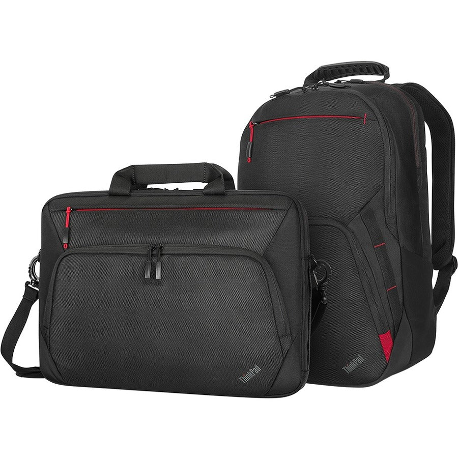 Alternate-Image3 Image for Lenovo Essential Plus Carrying Case Rugged (Briefcase) for 15.6" Notebook - Black