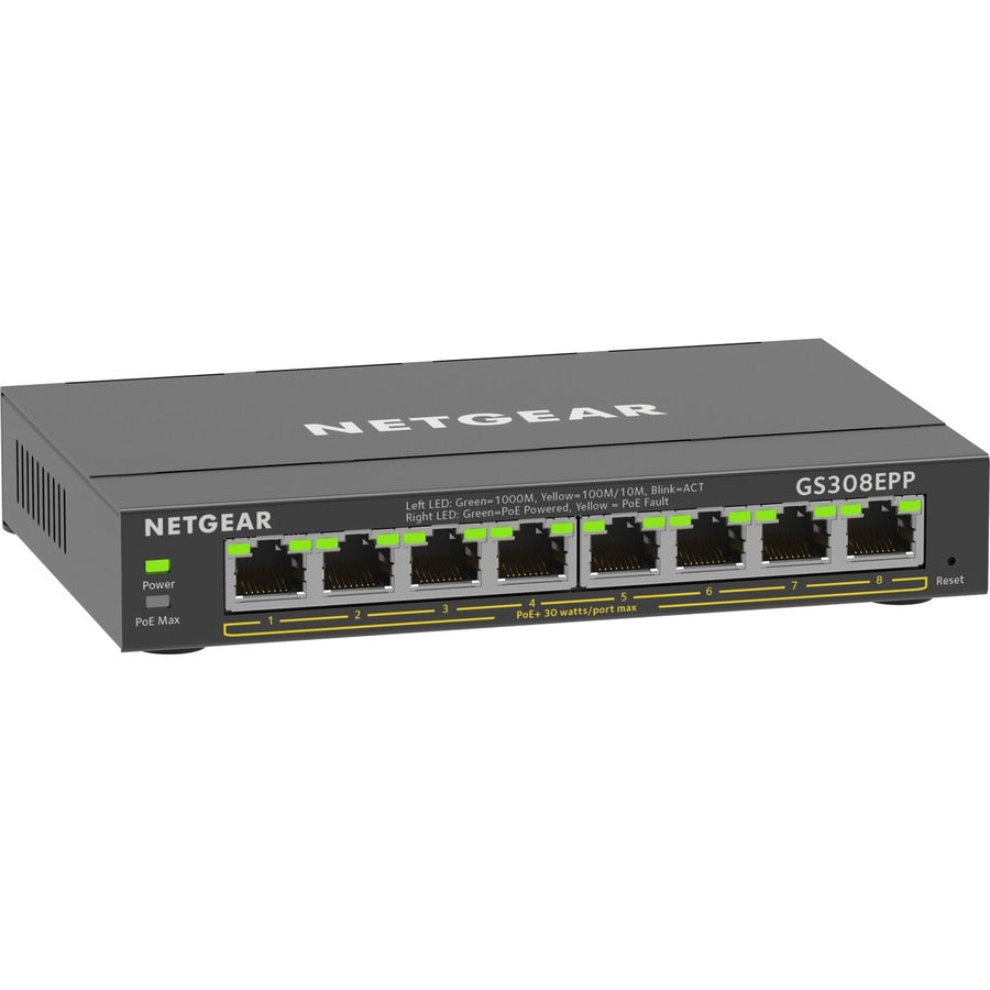 Alternate-Image1 Image for Netgear 8-Port Gigabit Ethernet PoE+ Smart Managed Plus Switch