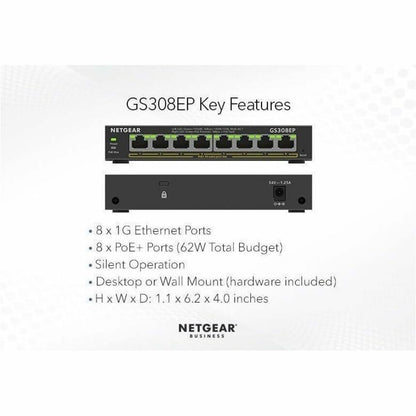 Alternate-Image7 Image for Netgear Business GS308EP Ethernet Switch