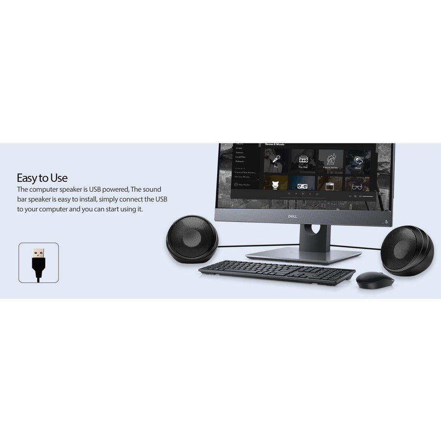 Alternate-Image1 Image for Adesso Xtream S4 USB-Powered Desktop Computer Speaker with Dynamic Sound - 5W x 2