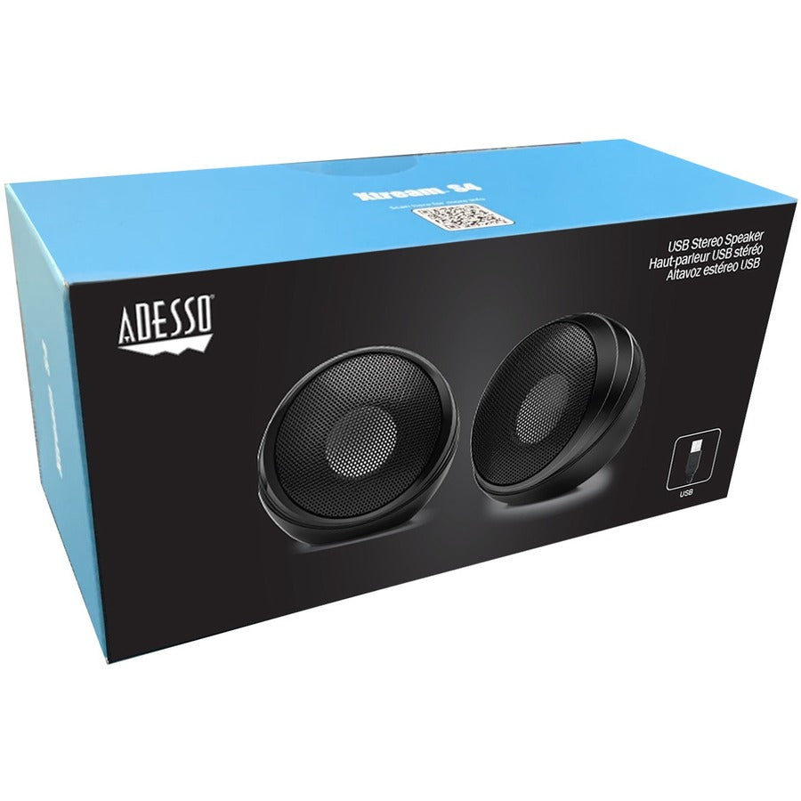 Alternate-Image3 Image for Adesso Xtream S4 USB-Powered Desktop Computer Speaker with Dynamic Sound - 5W x 2