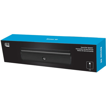 Alternate-Image4 Image for Adesso Xtream S5 USB-Powered Desktop Computer Sound Bar Speaker with Dynamic Sound- 5W x 2 - Portable