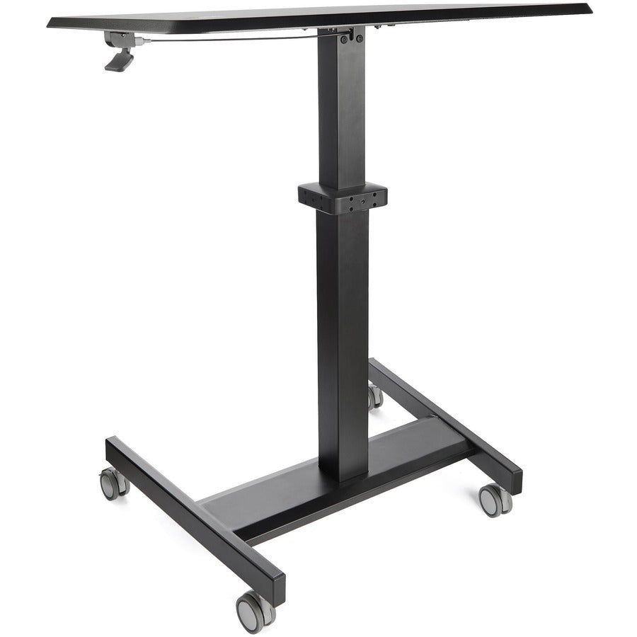 Alternate-Image9 Image for StarTech Mobile Standing Desk - Portable Sit-Stand Ergonomic Height Adjustable Cart on Wheels - Rolling Computer/Laptop Workstation