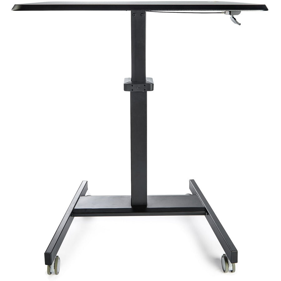 Alternate-Image8 Image for StarTech Mobile Standing Desk - Portable Sit-Stand Ergonomic Height Adjustable Cart on Wheels - Rolling Computer/Laptop Workstation