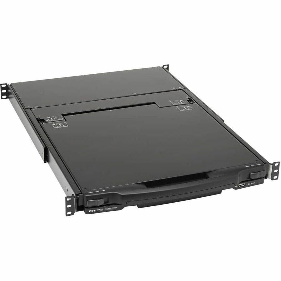 Alternate-Image5 Image for Eaton Tripp Lite Series 8-Port NetDirector DisplayPort KVM Switch Console with 17 in. LCD, Dual Rail, 1U Rack-Mount, TAA