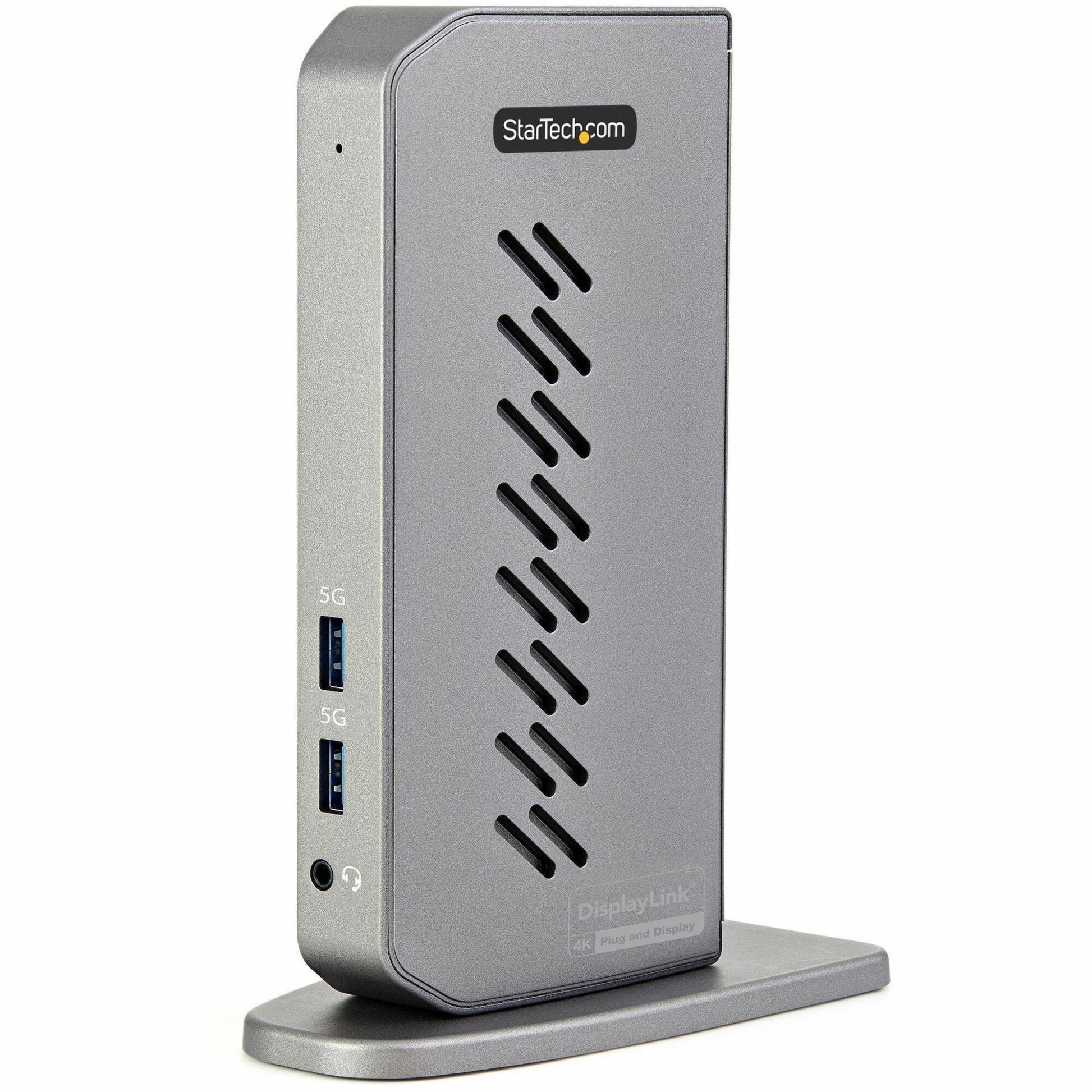 Main Image for StarTech.com USB-C USB-A Dock - Hybrid Universal USB 3.0 Laptop Docking Station - Dual Monitor 4K 60Hz HDMI/DisplayPort - 6xUSB Type-A/GbE