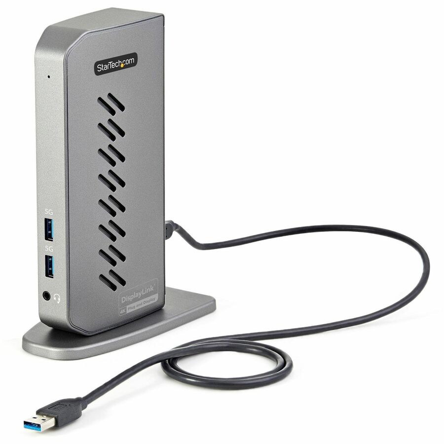 Alternate-Image3 Image for StarTech.com USB-C USB-A Dock - Hybrid Universal USB 3.0 Laptop Docking Station - Dual Monitor 4K 60Hz HDMI/DisplayPort - 6xUSB Type-A/GbE