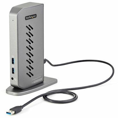 Alternate-Image3 Image for StarTech.com USB-C USB-A Dock - Hybrid Universal USB 3.0 Laptop Docking Station - Dual Monitor 4K 60Hz HDMI/DisplayPort - 6xUSB Type-A/GbE