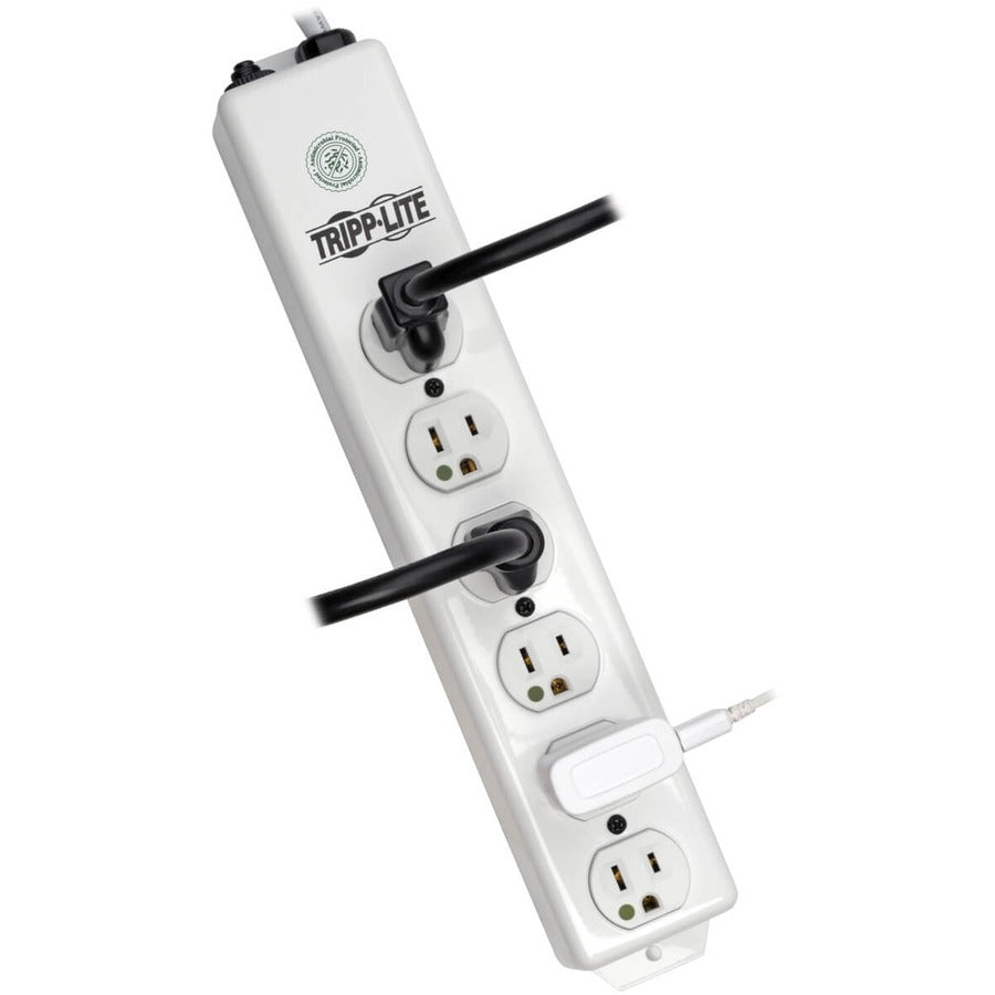 Alternate-Image1 Image for Tripp Lite by Eaton Safe-IT Medical-Grade Power Strip UL 1363 6x Hospital-Grade Outlets Antimicrobial 1.5 ft. (0.45 m) Cord