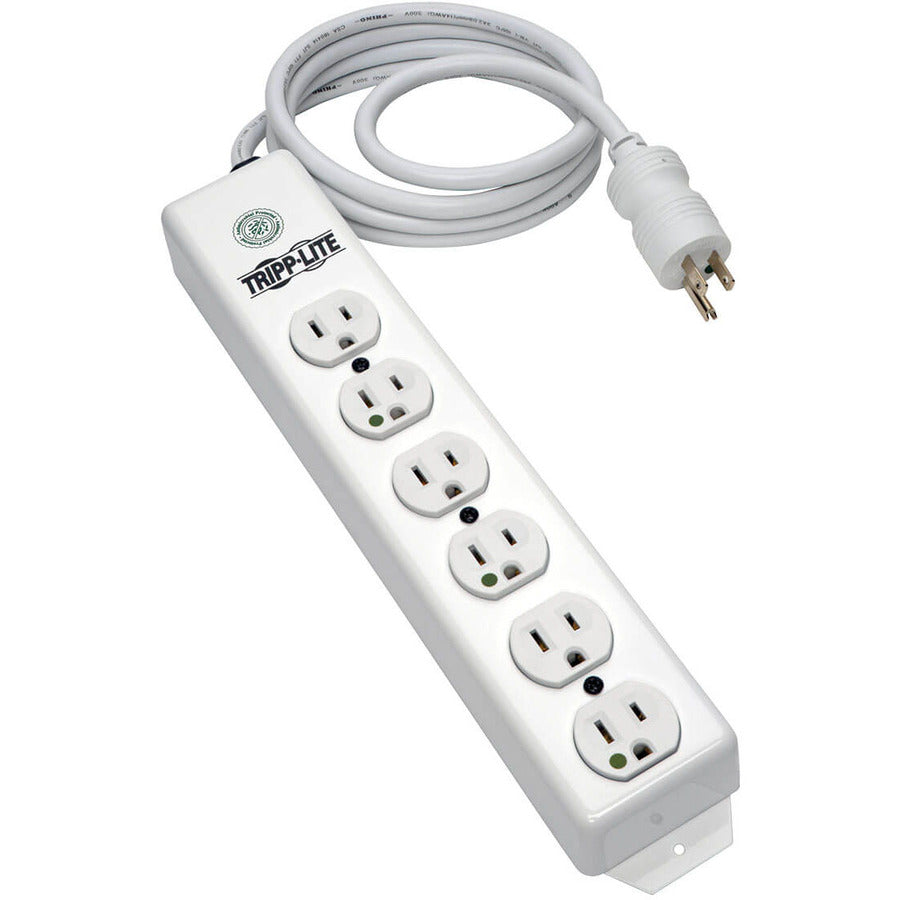 Alternate-Image2 Image for Tripp Lite by Eaton Safe-IT Medical-Grade Power Strip UL 1363 6x Hospital-Grade Outlets Antimicrobial 1.5 ft. (0.45 m) Cord