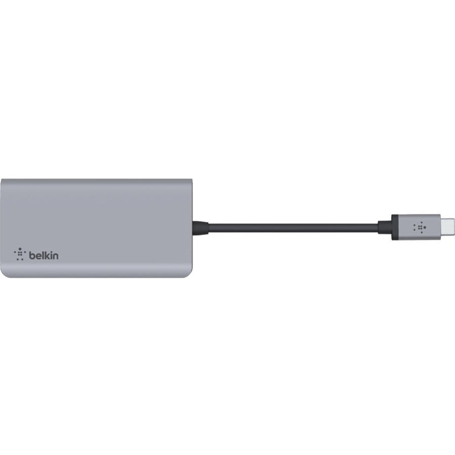 Alternate-Image1 Image for Belkin USB-C 4-in-1 Multiport Adapter, Laptop Docking Station, 2x USB-A 3.0, 4k HDMI, 100W Power Delivery
