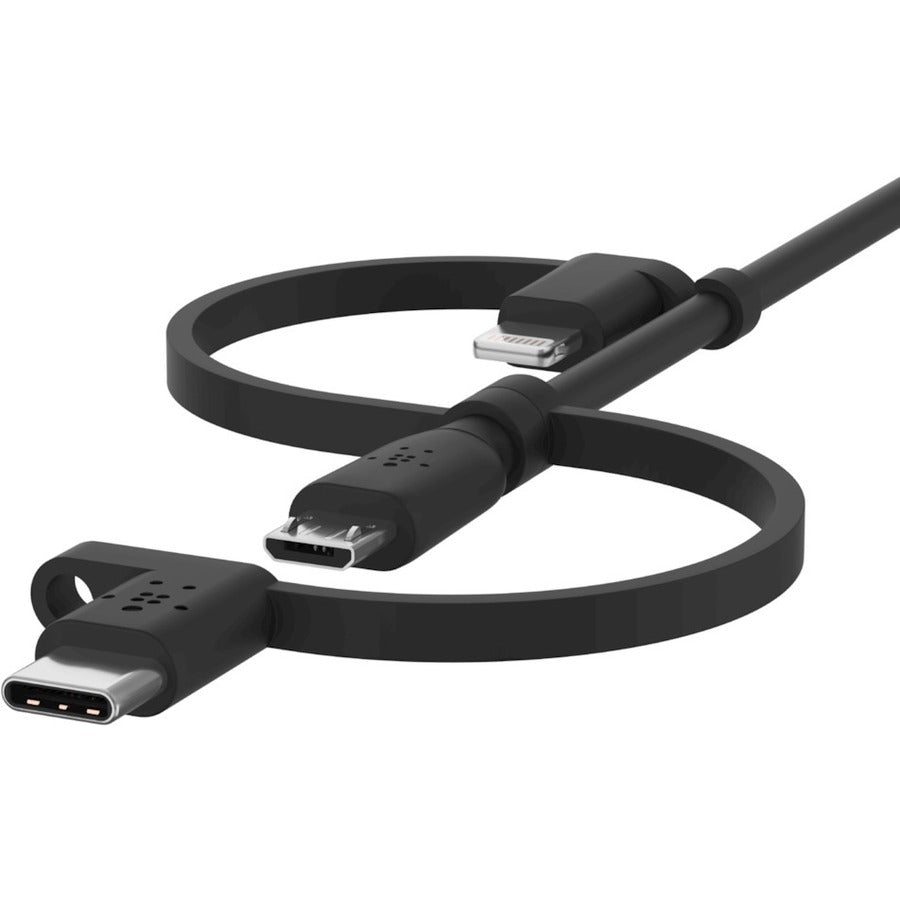 Alternate-Image4 Image for Belkin Universal Cable 15W (USB-A cable with USB-C, Micro-USB and Lightning connectors)