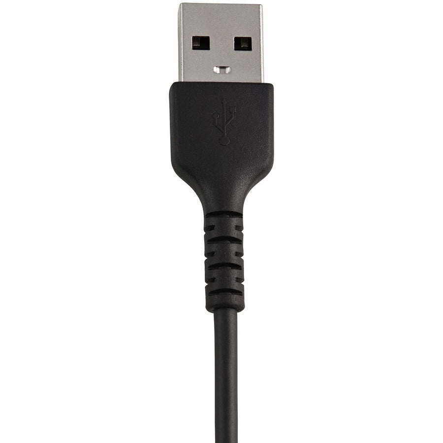 Alternate-Image5 Image for StarTech 6 inch/15cm Durable Black USB-A to Lightning Cable, Rugged Heavy Duty Charging/Sync Cable for Apple iPhone/iPad MFi Certified
