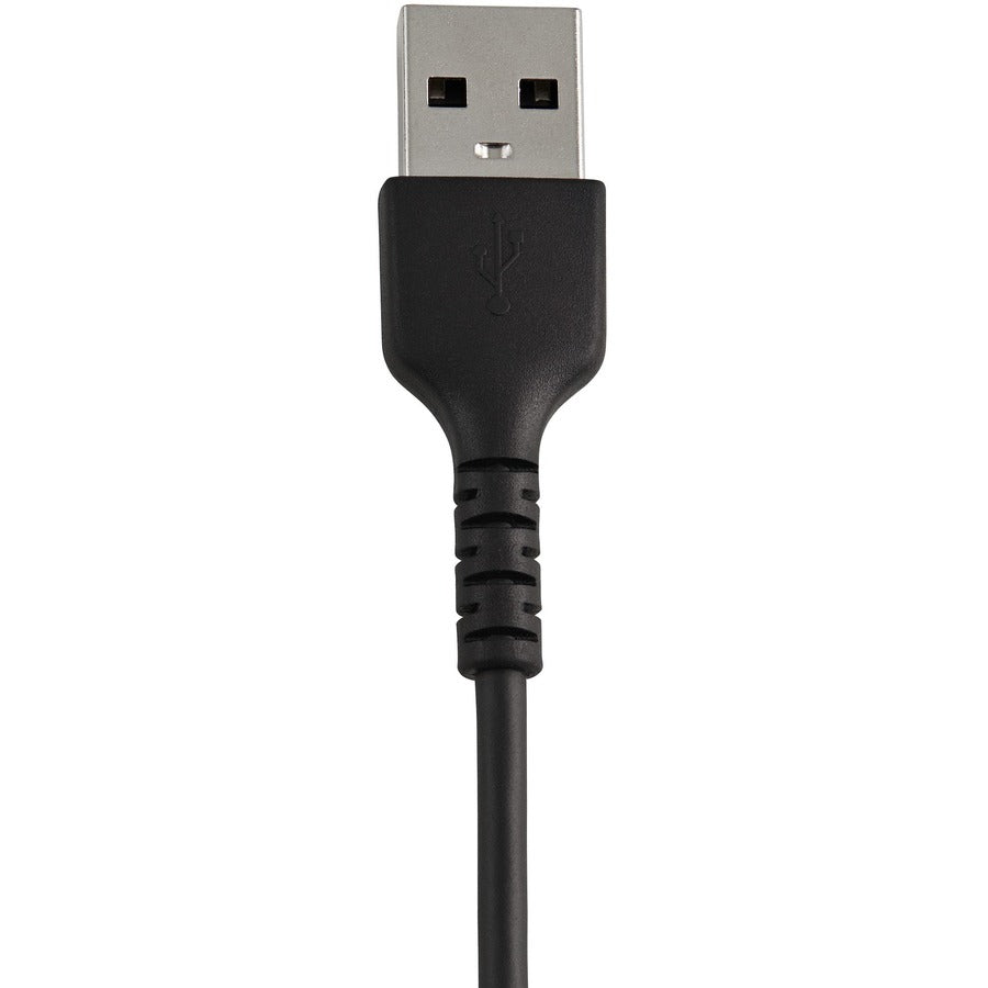 Alternate-Image5 Image for StarTech.com 12inch/30cm Durable Black USB-A to Lightning Cable, Rugged Heavy Duty Charging/Sync Cable for Apple iPhone/iPad MFi Certified